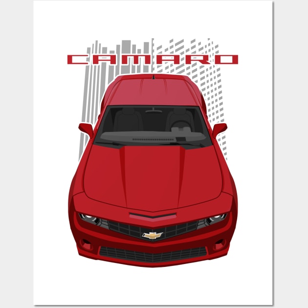 Camaro SS 5th gen - red jewel Wall Art by V8social